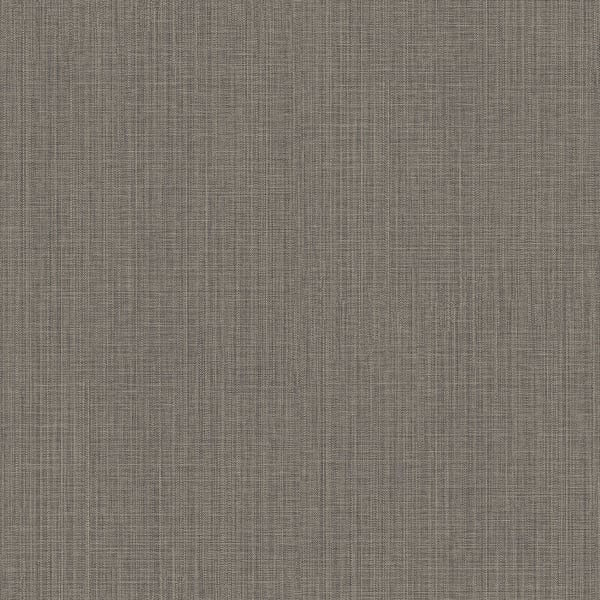 Taupe-gray wallcovering with a subtle plain chevron pattern.