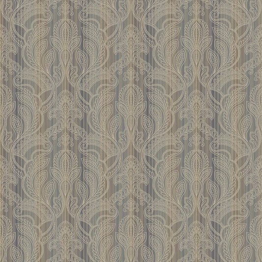 Galerie Wallcoverings Nordic Elements Metallic Damask Galerie Wallcoverings  Bronze, Brown   - G34145