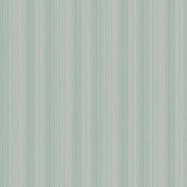 Mint green vertical striped wallcovering with subtle brushed lines.