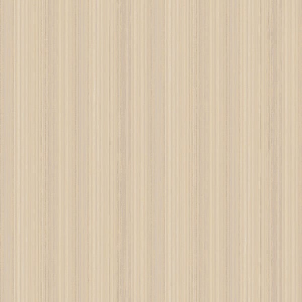 Cream wallcovering with vertical stripe pattern and a smooth finish.