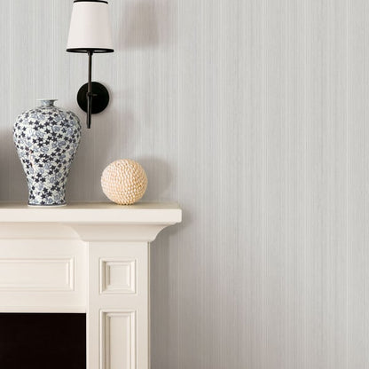Light silver-gray striped wallpaper.