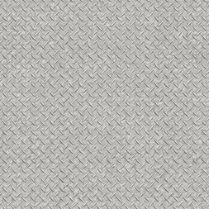Galerie Wallcoverings Nostalgie Diamond Plate Galerie Wallcoverings  Silver Grey   - G45176