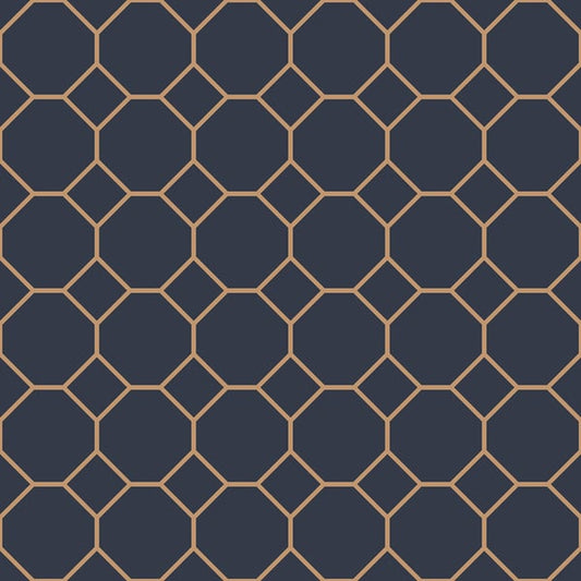 Galerie Wallcoverings Just Kitchens Bee Hive Galerie Wallcoverings  Blue   - G45403