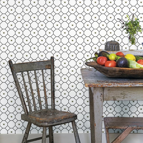 Galerie Wallcoverings Just Kitchens Bee Hive with bees Galerie Wallcoverings  White   - G45406