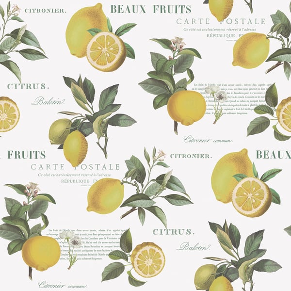 Galerie Wallcoverings Just Kitchens Citron Botanical Galerie Wallcoverings  Yellow   - G45409
