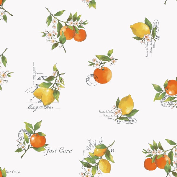 Galerie Wallcoverings Just Kitchens Citrus Toss Galerie Wallcoverings  Orange   - G45412