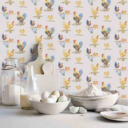 Galerie Wallcoverings Just Kitchens Free Range Galerie Wallcoverings  Blue   - G45416