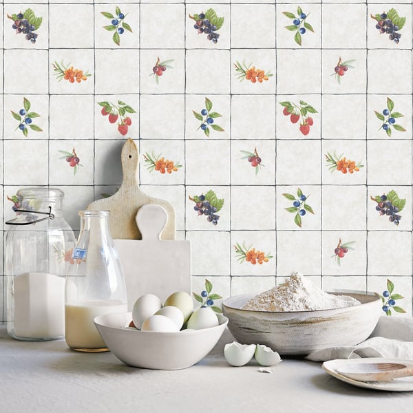 Galerie Wallcoverings Just Kitchens Fruit tile Galerie Wallcoverings  Multi-coloured, Multi   - G45417