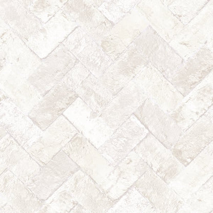 Galerie Wallcoverings Just Kitchens Herringbone Brick Galerie Wallcoverings  Beige   - G45427