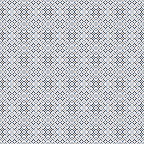 Blue leaf-dot-spot pattern for wallcoverings; repeating design.