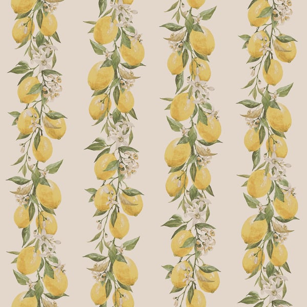 Galerie Wallcoverings Just Kitchens Lemon Stripe Galerie Wallcoverings  Yellow   - G45440