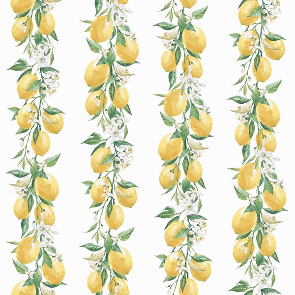 Galerie Wallcoverings Just Kitchens Lemon Stripe Galerie Wallcoverings  Yellow   - G45441