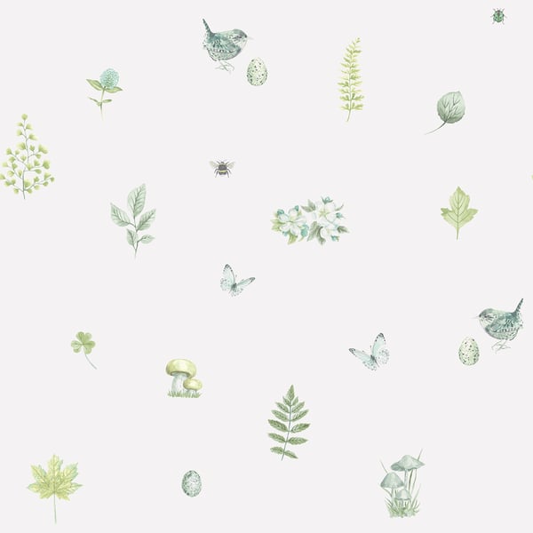 Galerie Wallcoverings Just Kitchens Meadow Spot Galerie Wallcoverings  Green   - G45443