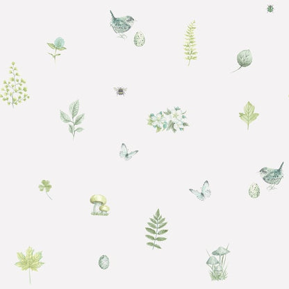 Galerie Wallcoverings Just Kitchens Meadow Spot Galerie Wallcoverings  Green   - G45443