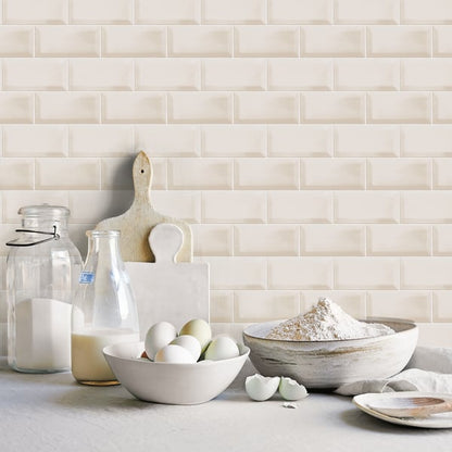 Galerie Wallcoverings Just Kitchens Metro Tile Galerie Wallcoverings  Beige   - G45444