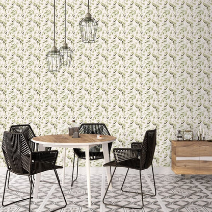 Galerie Wallcoverings Just Kitchens Olive Drupe Galerie Wallcoverings  Green   - G45450