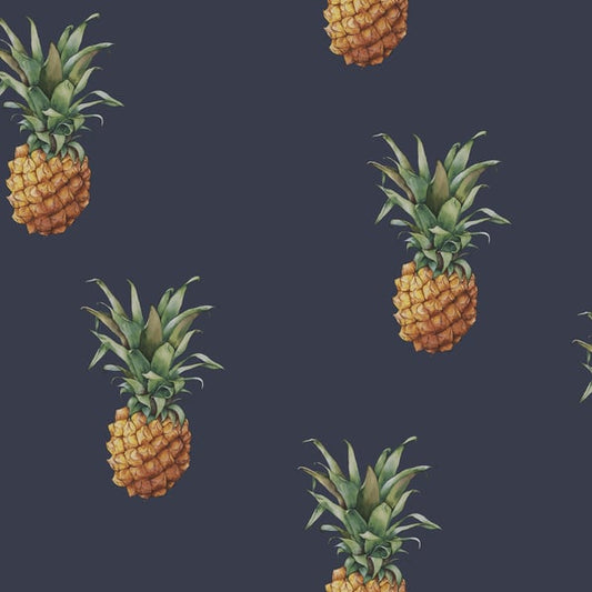 Galerie Wallcoverings Just Kitchens Pineapples Galerie Wallcoverings  Blue   - G45451