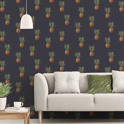 Galerie Wallcoverings Just Kitchens Pineapples Galerie Wallcoverings  Blue   - G45451