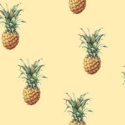 Galerie Wallcoverings Just Kitchens Pineapples Galerie Wallcoverings  Yellow   - G45452