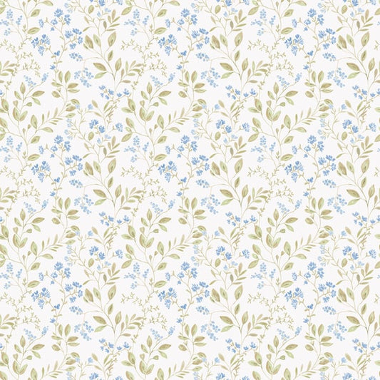 Galerie Wallcoverings Just Kitchens Spring leaf trail Galerie Wallcoverings  Blue   - G45455