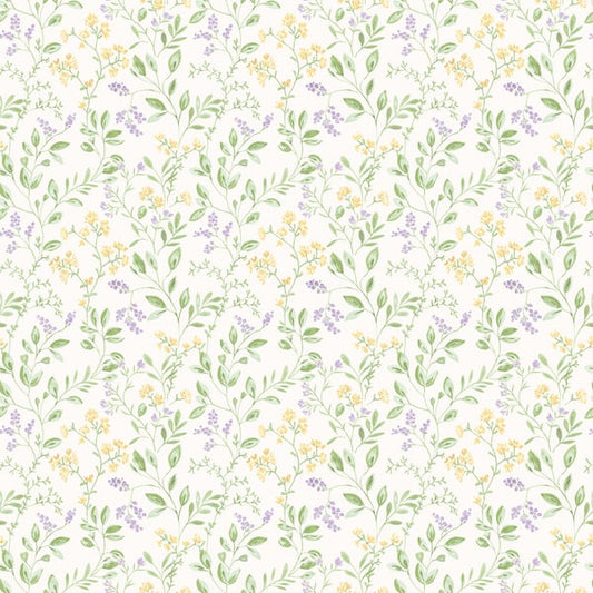 Galerie Wallcoverings Just Kitchens Spring leaf trail Galerie Wallcoverings  Purple, Lilac   - G45456