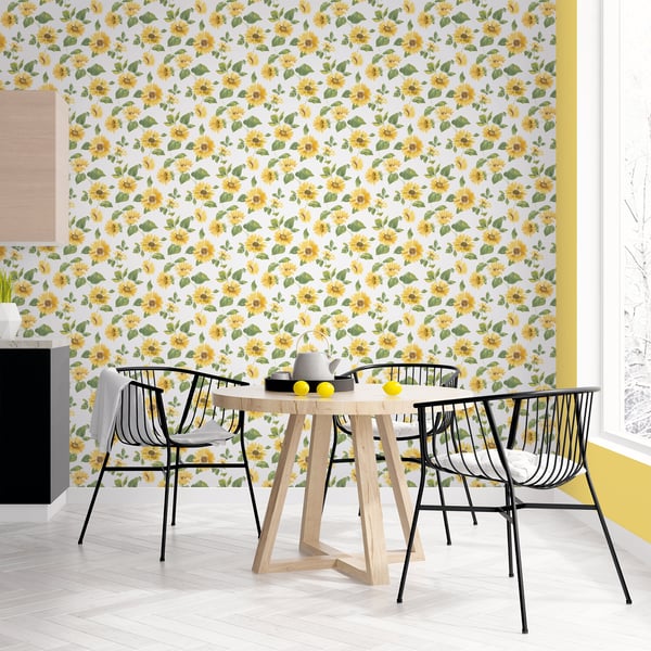 Galerie Wallcoverings Just Kitchens Sunflower Trail Galerie Wallcoverings  Yellow   - G45458