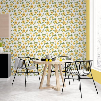 Galerie Wallcoverings Just Kitchens Sunflower Trail Galerie Wallcoverings  Yellow   - G45458