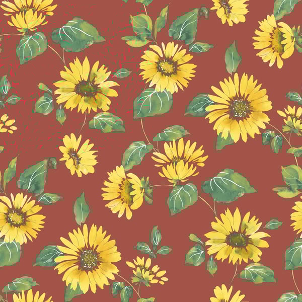 Galerie Wallcoverings Just Kitchens Sunflower Trail Galerie Wallcoverings  Red   - G45459
