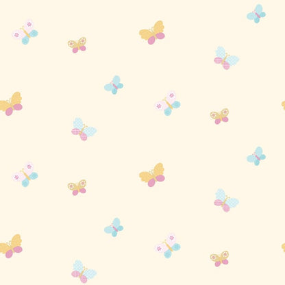 Galerie Wallcoverings Just 4 Kids 2 Butterflies Galerie Wallcoverings  Cream   - G56007
