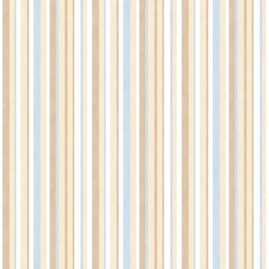 Galerie Wallcoverings Just 4 Kids 2 Multi-color Stripe Galerie Wallcoverings  Beige   - G56040