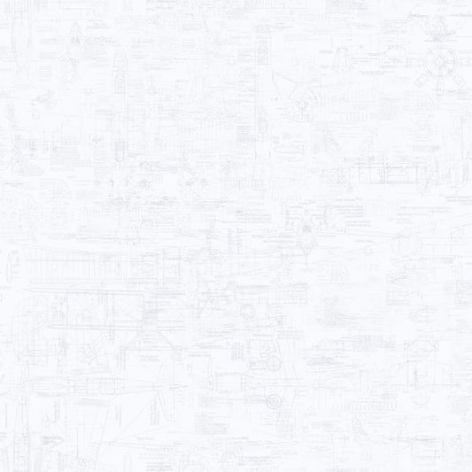 Galerie Wallcoverings Nostalgie Blueprint Galerie Wallcoverings  White   - G56208