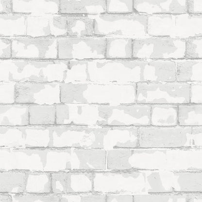 Galerie Wallcoverings Nostalgie Brick wall Galerie Wallcoverings  Silver Grey   - G56212