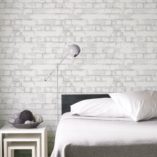 Galerie Wallcoverings Nostalgie Brick wall Galerie Wallcoverings  Silver Grey   - G56212