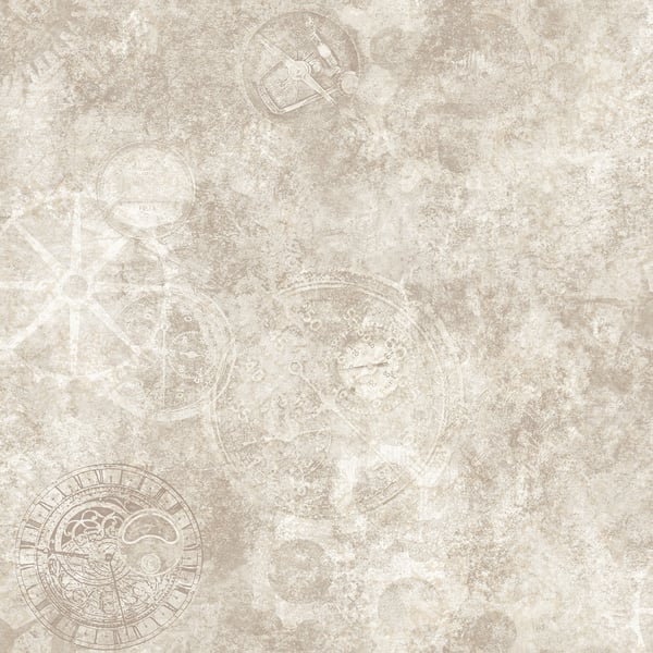 Galerie Wallcoverings Nostalgie Gears Galerie Wallcoverings  Beige   - G56222