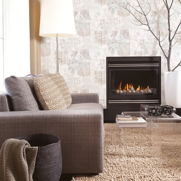 Galerie Wallcoverings Nordic Elements Floral Rose Galerie Wallcoverings  Cream   - G56263