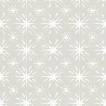 Galerie Wallcoverings Nordic Elements Geometric Starburst Galerie Wallcoverings  Silver Grey   - G56292