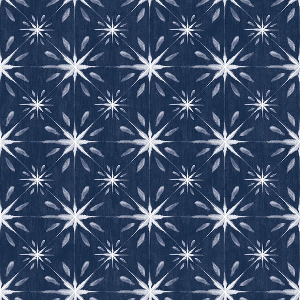 Galerie Wallcoverings Nordic Elements Geometric Starburst Galerie Wallcoverings  Blue   - G56295
