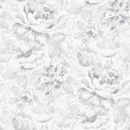 Galerie Wallcoverings Nordic Elements Floral Galerie Wallcoverings  Silver Grey   - G56299
