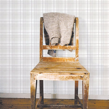 Galerie Wallcoverings Nordic Elements Check Plaid Galerie Wallcoverings  Cream   - G56305