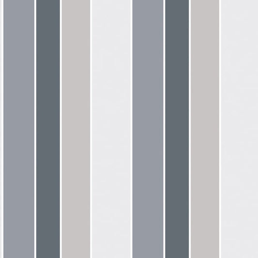 Galerie Wallcoverings Nordic Elements Multi Stripe Galerie Wallcoverings  Silver Grey   - G56320