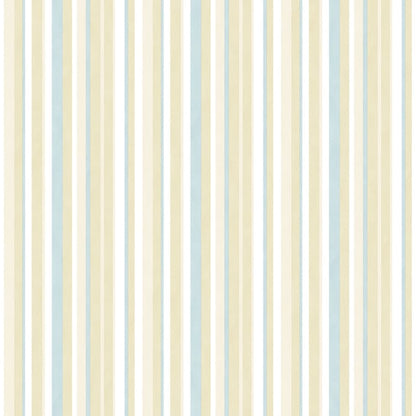 Galerie Wallcoverings Just 4 Kids 2 Multi-color Stripe Galerie Wallcoverings  Green   - G56500