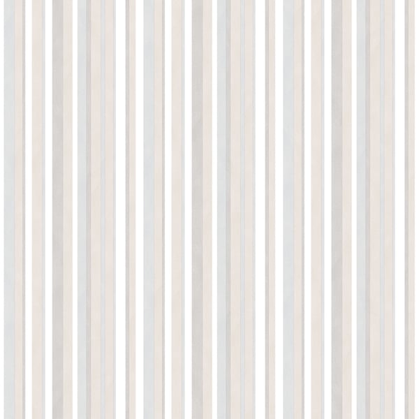 Galerie Wallcoverings Just 4 Kids 2 Multi-color Stripe Galerie Wallcoverings  Beige   - G56501