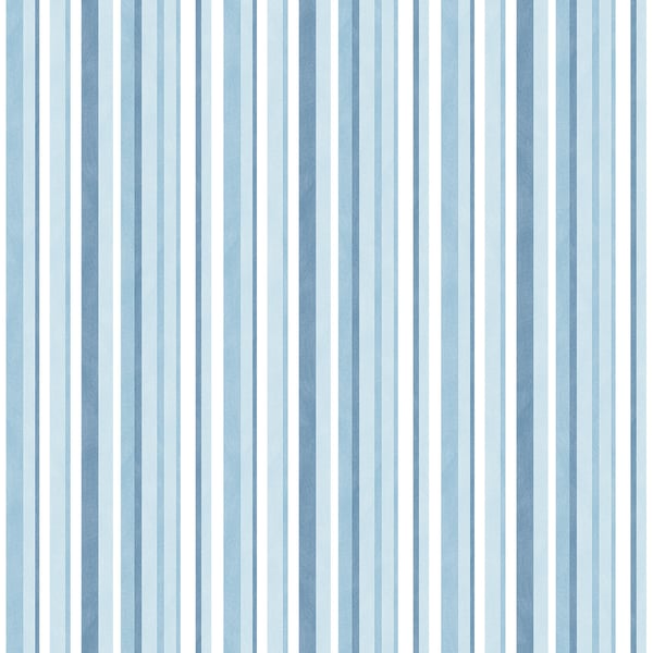 Galerie Wallcoverings Just 4 Kids 2 Multi-color Stripe Galerie Wallcoverings  Blue   - G56502