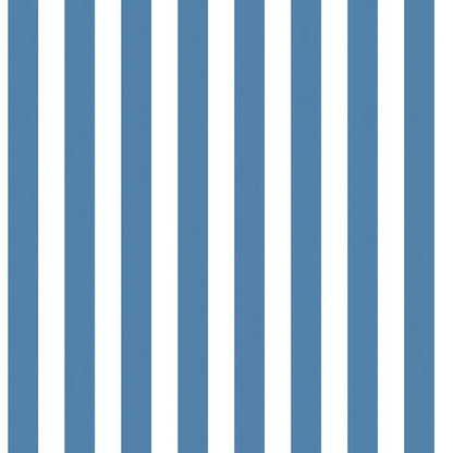 Galerie Wallcoverings Just 4 Kids 2 Medium Stripe Galerie Wallcoverings  Blue   - G56516
