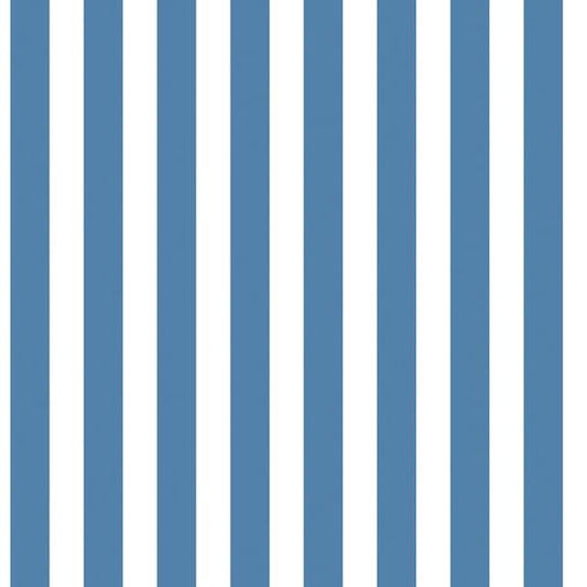 Galerie Wallcoverings Just 4 Kids 2 Medium Stripe Galerie Wallcoverings  Blue   - G56516