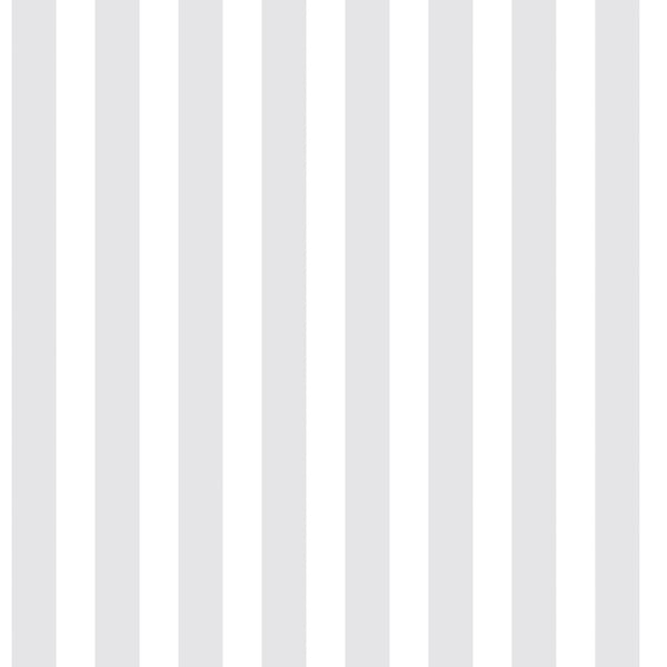 Galerie Wallcoverings Just 4 Kids 2 Medium Stripe Galerie Wallcoverings  Silver Grey   - G56519