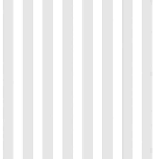 Galerie Wallcoverings Just 4 Kids 2 Medium Stripe Galerie Wallcoverings  Silver Grey   - G56519