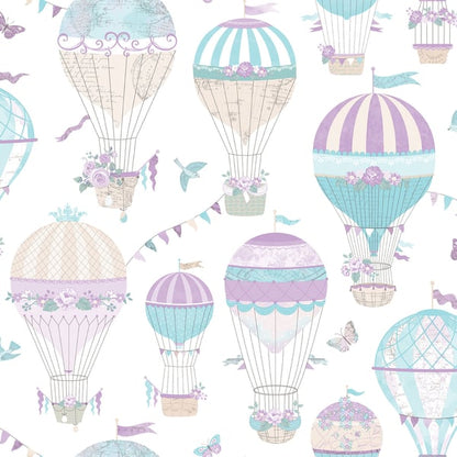 Galerie Wallcoverings Just 4 Kids 2 Hot Air Balloons Galerie Wallcoverings  Multi-coloured, Multi   - G56543
