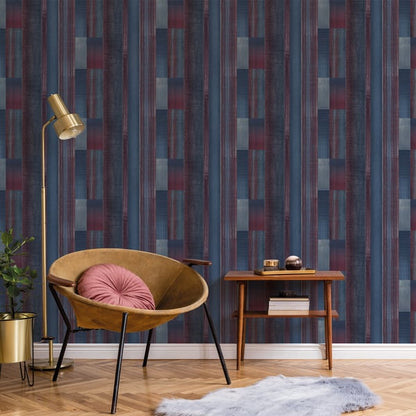 Galerie Wallcoverings Texstyle Agen Stripe Galerie Wallcoverings  Blue   - G56573