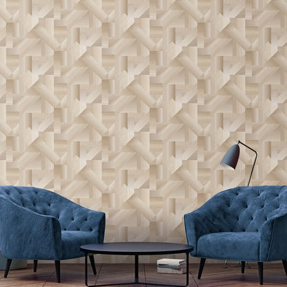 Galerie Wallcoverings Texstyle Shape Shifter Galerie Wallcoverings  Beige   - G56623